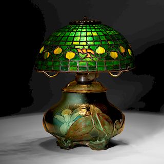 Kataro Shirayamadani for Rookwood, rare Sea Green lamp