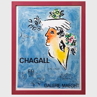 After Marc Chagall (1887-1985): Galerie Maeght Exhibition Poster
