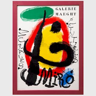 After Joan Miro (1893-1983): Galerie Maeght Exhibition Poster