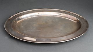 Sterling Silver Oval Serving Tray