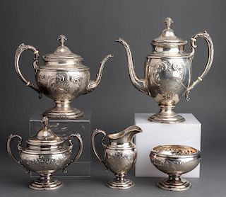 Towle Sterling "Old Master" Tea Service, 5 pc.