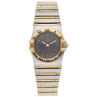 OMEGA CONSTELLATION. STEEL AND 18K YELLOW GOLD