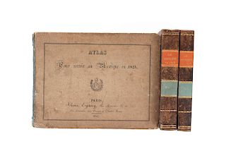 Beulloch, M. Le Mexique en 1823, ou Relation d'un Voyage dans la Nouvelle Espagne... Paris, 1824. Volumes I-II and Atlas. Pieces: 3.