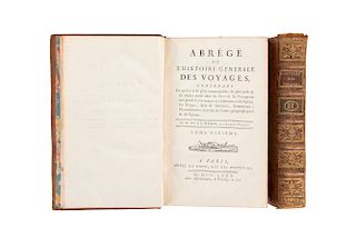 Harpe, Jean-Francois de la. Abrégé de L'Histoire Générale des Voyages, Contenant ce qu'il y a de plus Remarquable. Amérique. Pieces: 2.