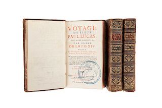 Voyage du Sieur Paul Lucas Fait en M.DCCXIV, &c. par Ordre de Louis XIV dans la Turquie, l'Asie, Sourie... Volumes I - III. Pieces: 3.