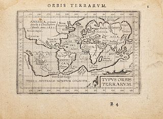 Ortelij, Abrahami. Epitome Theatri Orbis Terrarum. Antuerpiae: Exstat in Officina Plantinian, 1612. 134 mapas. Rare edition.