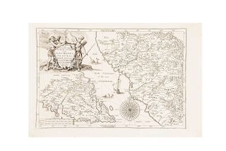 Scherer, Heinrich. Delineatio Nova et Vera Partis Australis Novi Mexici, cum Australi Parte Insulae Californiae... Münich, ca. 1700.