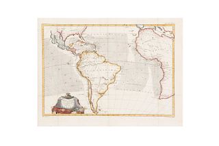 Rigobert Bonne - Koning, Thomas. Kaart ter Opheldering der Geschiedenis... Amsterdam, ca. 1785. Engraved, colored map, 13.9 x 19.4" (35.5 x 49.5 cm)