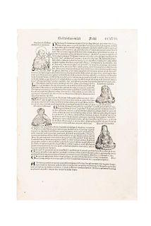 Schedel, Hartmann. Folio CCXVLI. Sexta Etas Mundi (In Latín). Nuremberg: Koberger Antón, 1493.