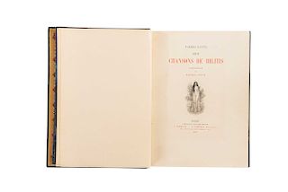 Louÿs, Pierre. Les Chansons de Bilitis. Paris: Librairie des Amateurs, 1906. Edition with 325 items.