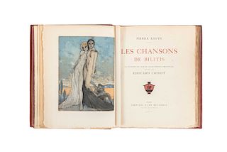 Louÿs, Pierre. Les Chansons de Bilitis. Paris: Éditions D’art Devambez, 1925. 12 sheets. Numbered 347.