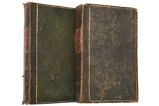 Repertorio de Literatura y Variedades. Méjico: Printed by Miguel González, 1840 - 1842. Three tomes in two volumes. Pieces: 2.