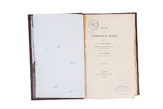 Saussure, Henri de. Coup D'oeil sur l'hydrologie du Mexique, Principalement de la Partie... Geneve, 1862.