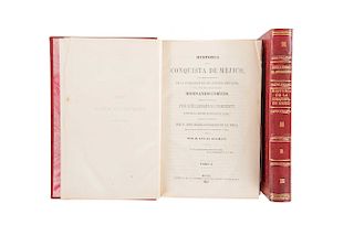 Prescott, Guillermo H. History of the Conquest of Mexico.  Méjico: Printing Press V. G. Torres, 1844. Pieces: 2.
