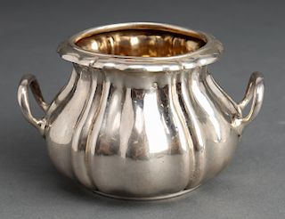 JCK Austrian Silver Sugar Bowl, 19th Century