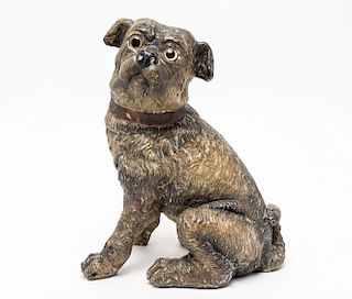 Polychrome Sculpture of an English Bull Dog