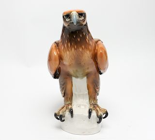 Karl Ens German Porcelain Eagle Sculpture