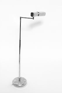 Casella Style Chrome Adjustable Floor Lamp