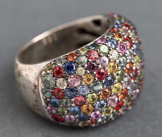Effy Silver Multi-Colored Gemstone Ring