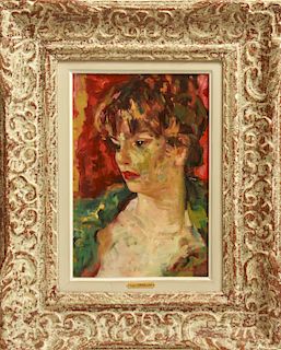 Luigi Corbellini "Portrait of a Woman" Oil