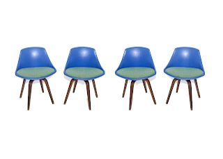 Mid-Century Modern Petit Swivel Chairs, 4