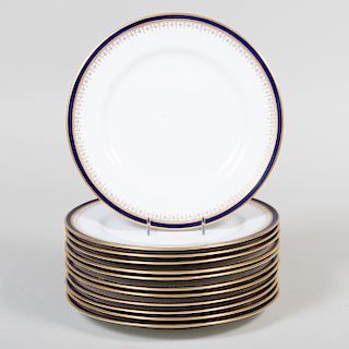 Set of Twelve Copeland Spode Porcelain Dinner Plates