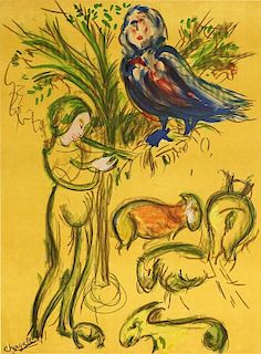 after: Marc Chagall, French Russian (1887-1985) Color Lithograph