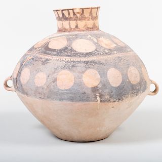 Neolithic Style Painted Pottery Globular Vessel