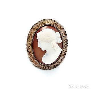 Two Cameo Brooches