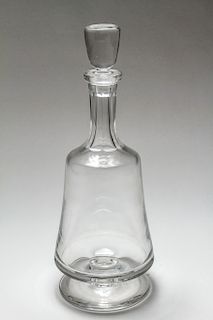 Sevres Modern Colorless Crystal Footed Decanter