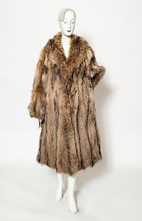 Coyote Long Fur Coat