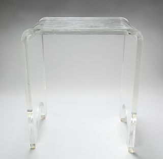 Mid-Century Modern Lucite End Table