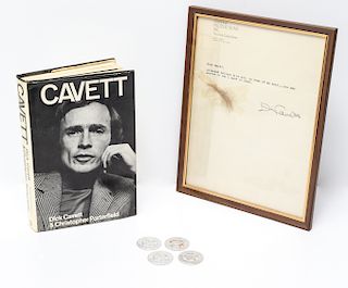 Dick Cavett Signed Typewritten Letter & Ephemera