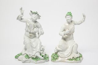 19th C. English Orientalist Porcelain Figures, 2