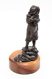 La Dell "Papoose" Bronze Figural Sculpture