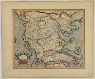 Gerardus Mercator Map of Macedonia ca. 1595