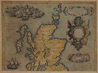 Abraham Ortelius Map of Scotland Britain 1590