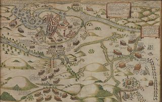 Map of the Siege of Kinsale 1633 from "Pacata Hibernia"