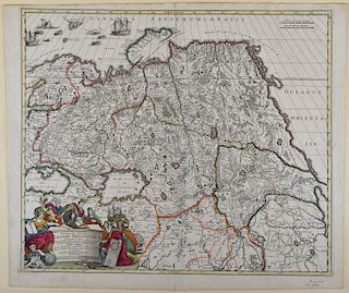 Homann Map of Russia 1707