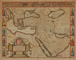 John Speed Map of the Turkish Empire 1626