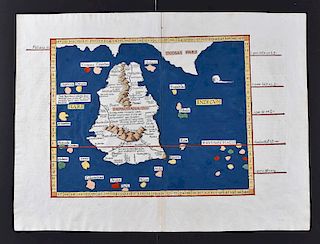 Lorenz Fries Ptolemy Map of Sri Lanka 1541