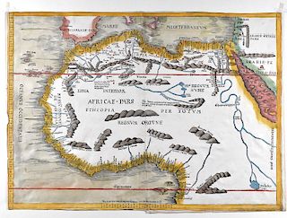 Martin Waldseemuller Ptolemy Map of North Africa 1513