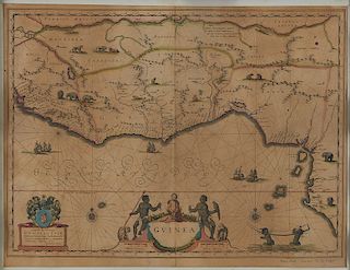 Willem Blaeu Map of Guinea ca. 1631