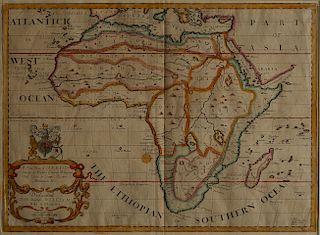 Edward Wells Map of Africa 1738