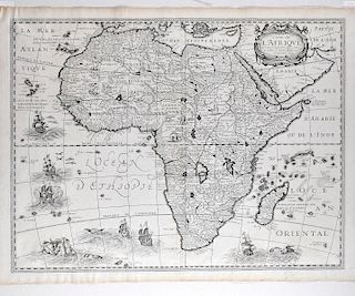 Petrus Bertius Map of Africa 1640