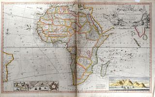 Herman Moll Map of Africa ca. 1720