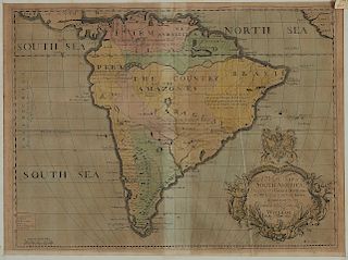 Edward Wells Map of South America ca. 1700