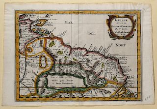 Grp: 4 Maps of South America and the Caribbean Sanson Hondius Bellin Faden