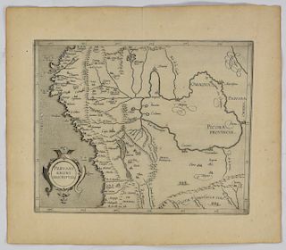 Cornelius van Wytfliet Map of Peru 1597