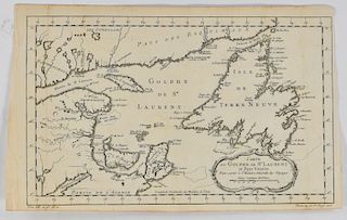 Grp: 17 Maps from Nicolas Bellin "Le Petit Atlas Maritime Recueti de Cartes et Plans des Quatre Parlies du Monde en Cinq Volumes"